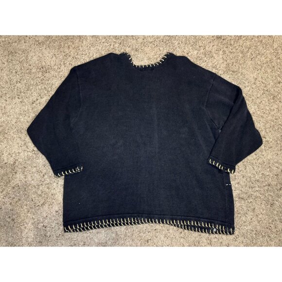 LANE BRYANT Holiday Knit Cardigan Sweater Christmas Festive Heavily Beaded 26/28 - Picture 2 of 9